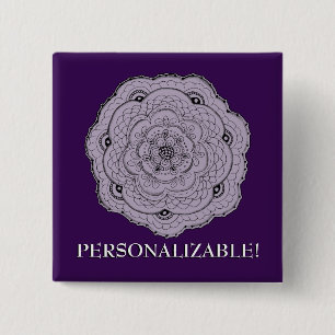 Jede farbige Spitze sieht kreuz und quer aus, tade Button