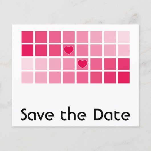 Jede farbmoderne Typografie Save the Date Flyer (Vorne)