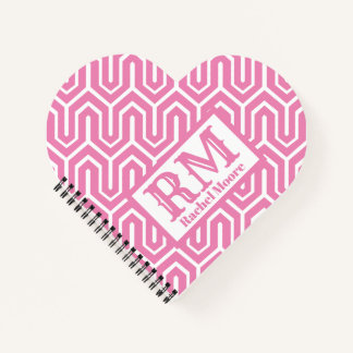 Jede Farbmonogramm Notizblock