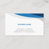 Jede Farbwelle Moderne, elegante Logo-Vorlage für  Visitenkarte (Rückseite)