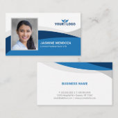 Jede Farbwelle Moderne, elegante Logo-Vorlage für  Visitenkarte (Vorne/Hinten)