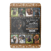 Jede Frau kann eine Dackel Mama Hund Liebe Blanket Badematte (Vorderseite Vertikal)