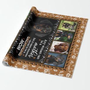 Jede Frau kann eine Dackel Mama Hund Liebe Blanket Geschenkpapier