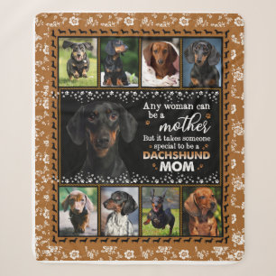 Jede Frau kann eine Dackel Mama Hund Liebe Blanket Sherpadecke