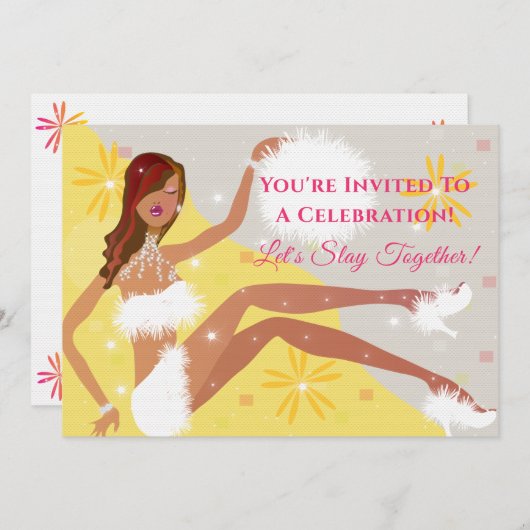 Jede Geburtstagsfeier Einladung (Vorne/Hinten)