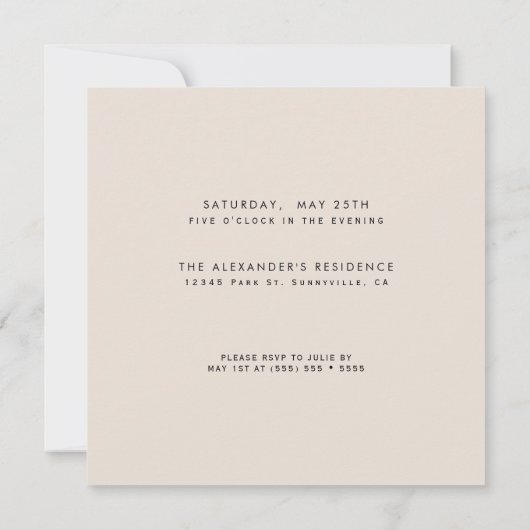 JEDE Geburtstagsparty Einladung (Rückseite)