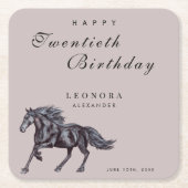 JEDE Geburtstagsparty Rechteckiger Pappuntersetzer (Vorderseite)