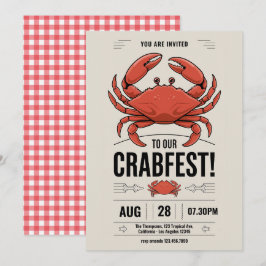 Jede Gelegenheit Crab Fest Party Einladung