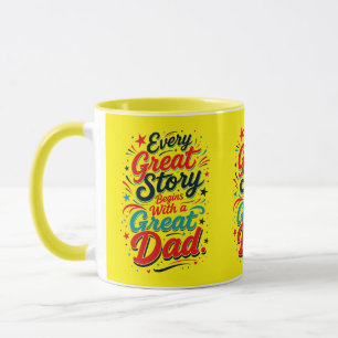 Jede großartige Geschichte beginnt mit einem großa Tasse