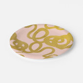 Jede große Geschichte scheint mit einer Schlange z Pappteller (Schrägansicht)