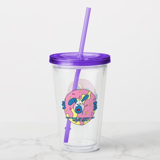 Jede gute Sache Donut Tbone Tumbler Cup Acryltrinkbecher (Rückseite)