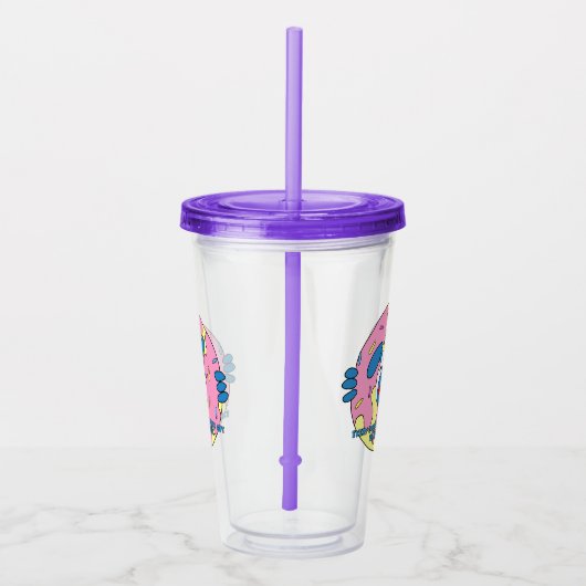 Jede gute Sache Donut Tbone Tumbler Cup Acryltrinkbecher (Rechts)