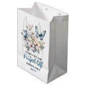 Jede gute und perfekte Geschenktasche Christlich Mittlere Geschenktüte (Vorderseite Schrägansicht)