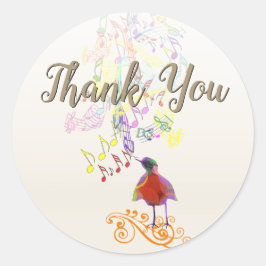 Jede Hintergrundfarbe eine kleine Birdie sagte mir Runder Aufkleber