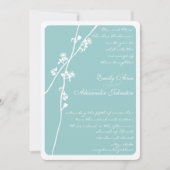 Jede Hochzeit einer benutzerdefinierten farblosen Einladung (Vorderseite)