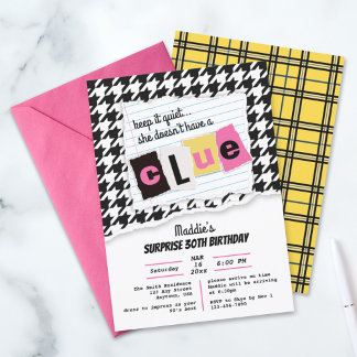 JEDE karierte Hahnentrittmuster-Überraschung im Al Einladung