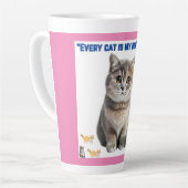 jede Katze ist meine beste Freundin Milchtasse (Linke Ecke)