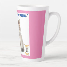 jede Katze ist meine beste Freundin Milchtasse