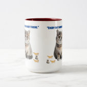 jede Katze ist meine beste Freundin Zweifarbige Tasse (Mittel)