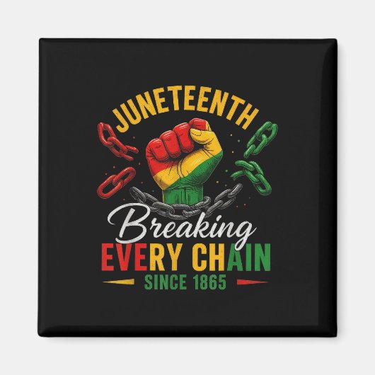Jede Kette seit 1865 brechen Frauen Männer Junetee Magnet (Vorne)