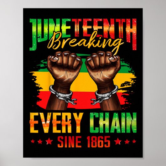 Jede Kette seit 1865 brechen Juneteenth _3 Poster (Vorne)