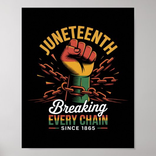 Jede Kette seit 1865 brechen Juneteenth Frauen M Poster (Vorne)