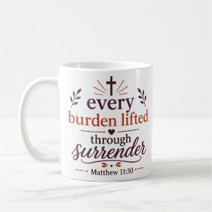 Jede Last durch Hingabe erleichtert Christlich Kaffeetasse