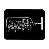 jede leere Flasche ist mit einer großartigen Gesch Magnet (Horizontal)