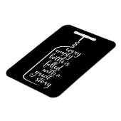 jede leere Flasche ist mit einer großartigen Gesch Magnet (Linke Seite)