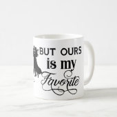 Jede Liebe Geschichte ist eine schöne Typografie Kaffeetasse (VorderseiteRechts)