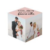 Jede Liebe Geschichte ist wunderschön 4 Hochzeiten Würfel (Vorderseite Schrägansicht)