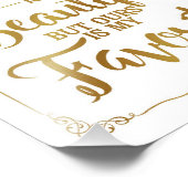 jede Liebe ist ein schönes Hochzeitszeichen, Gold Fotodruck (Ecke)