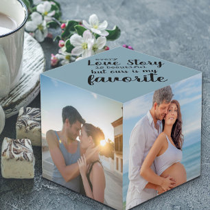 Jede Liebe Story ist wunderschön Custom 4 Foto Würfel