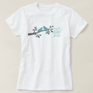 Jede Liebesgeschichte ist schöne Typografie T-Shirt