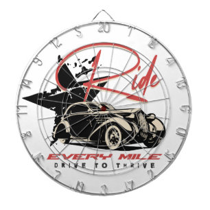 Jede Meile reiten Dartscheibe