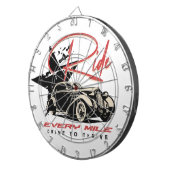 Jede Meile reiten Dartscheibe (Vorderseite rechts)