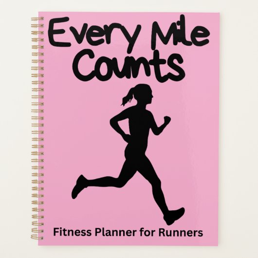 Jede Mile zählt passende Runner-Geschenke Planer (Vorderseite)