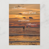 Jede Minute ohne Dich ist eine verlorene Minute! Postkarte (Vorderseite)