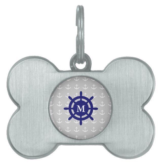 Jede Monogramm-Markierung für den Anker Tiermarke (Vorderseite)