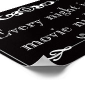 Jede Nacht ist das Movie Night Poster (Ecke)