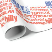 Jede Name USA Flagge Sie sind Phantastisch Persona Geschenkpapier (Rolleneckpunkt)