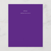 JEDE Ordination Jahrestag Einladung Lila (Rückseite)