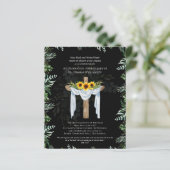 JEDE Ordination Jahrestag Einladung Sonnenblumen (Stehend Vorderseite)