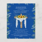 JEDE Ordination Jahrestag Einladung Sonnenblumen (Vorderseite)