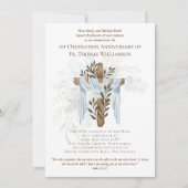 JEDE Ordination Jubiläum Einladung rustikales Holz (Vorderseite)