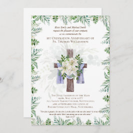 JEDE Ordination Jubiläum Einladung rustikales Holz