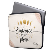 Jede Phase einbinden - Personalisierte Mondphasen Laptopschutzhülle (Vorderseite Links)