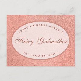Jede Prinzessin braucht eine Märchengott-Rose Gold Postkarte