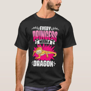 Jede Prinzessin braucht einen Drachen   Bartagame  T-Shirt