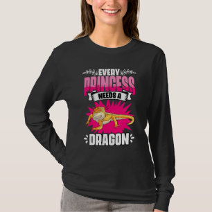Jede Prinzessin braucht einen Drachen Bartagame T-Shirt